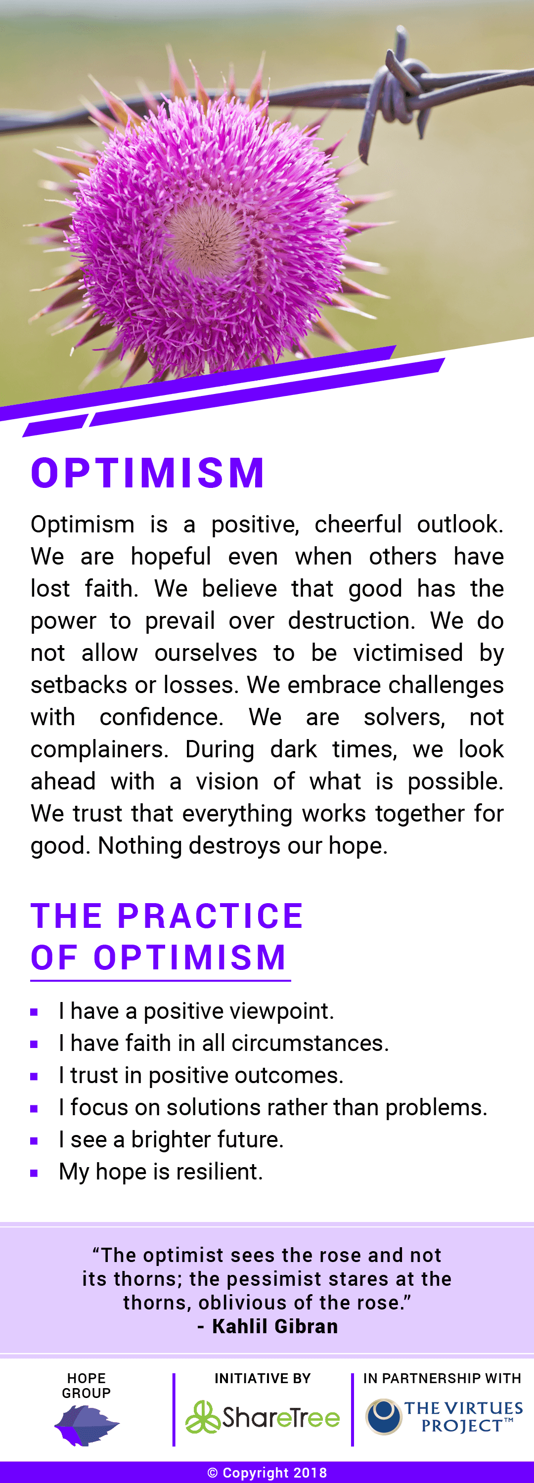 Optimism Card